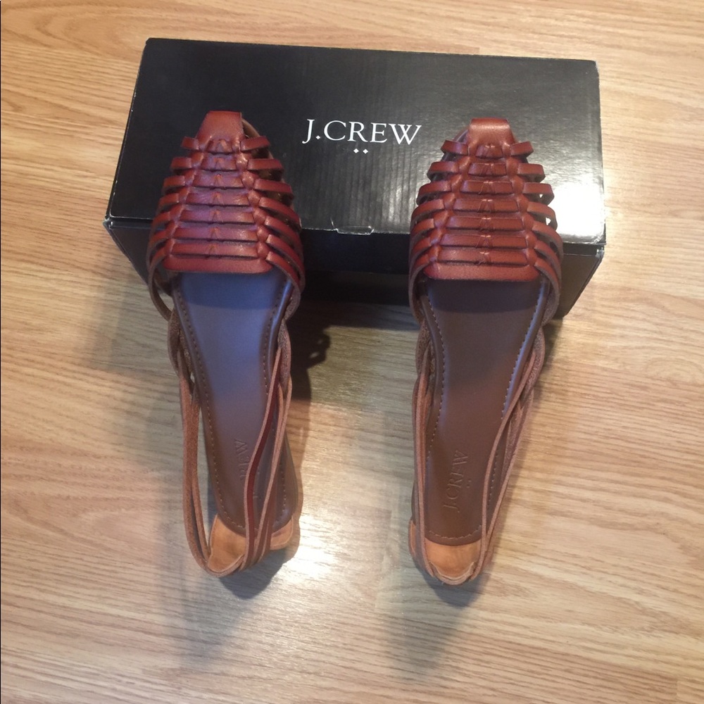 J. Crew Leather Huarache Sandals